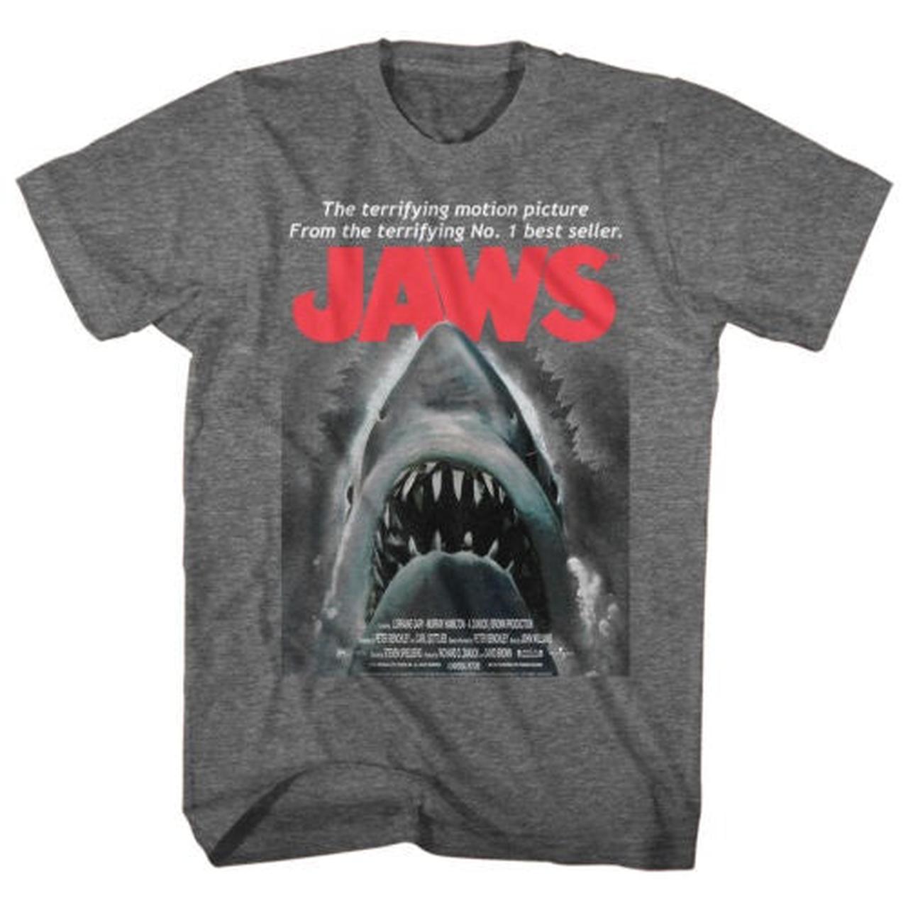 Jaws - Terrifying Motion Picture Movie Poster T-shirt