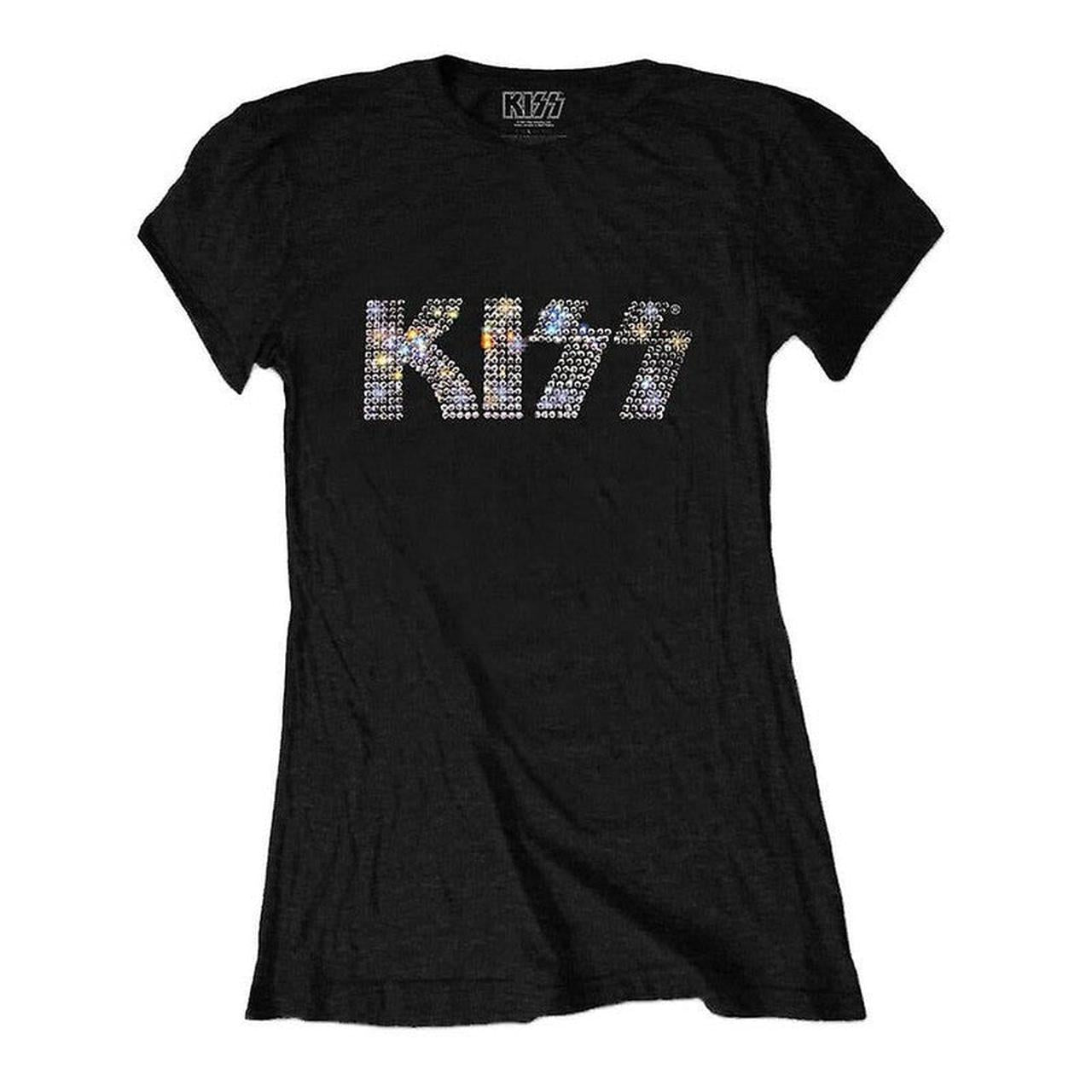 Kiss - Logo Diamante T-shirt