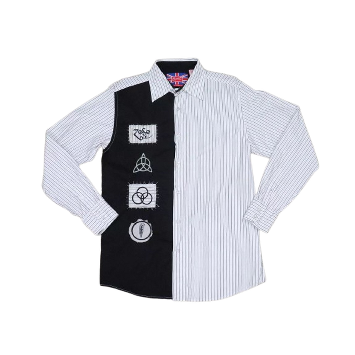 Led Zeppelin - Swan Song Patched Button Up Shirt