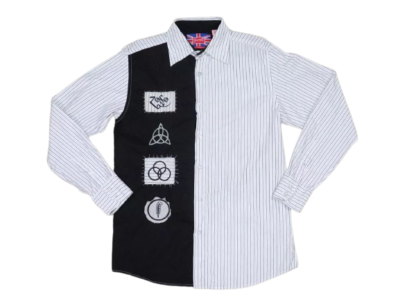 Led Zeppelin - Swan Song Patched Button Up Shirt