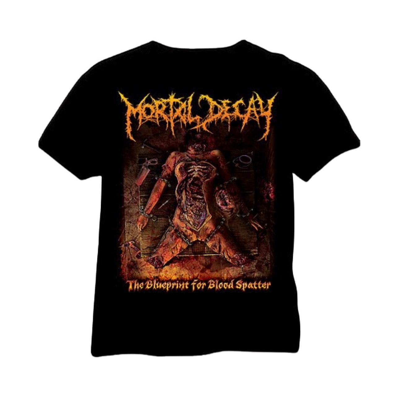 Mortal Decay - The Blueprint for Blood Spatter T-shirt