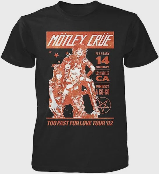 Motley Crue - Too Fast For Love Tour T-shirt