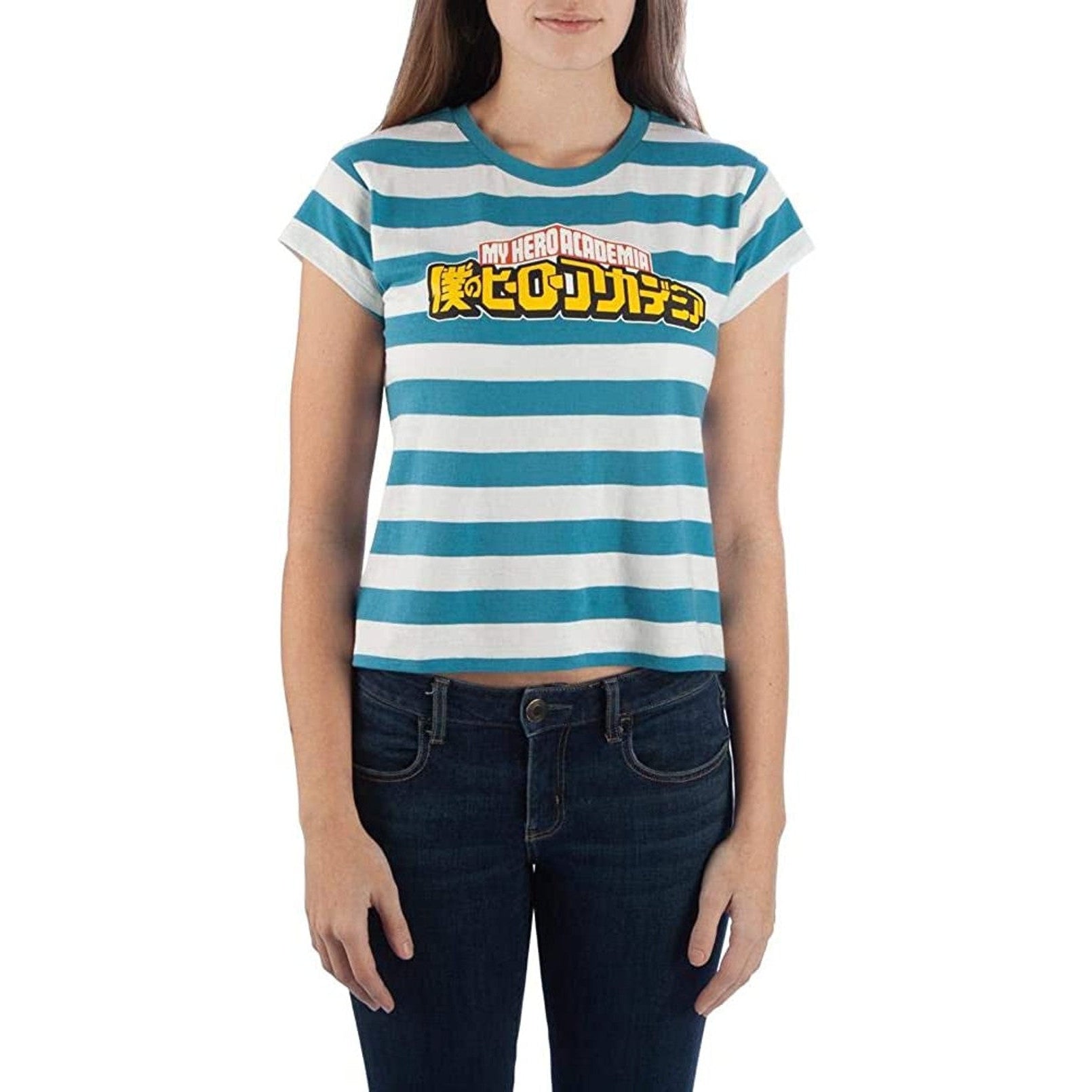 My Hero Academia - Striped Cropped T-shirt