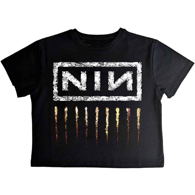 Nine Inch Nails - Downward Spiral Crop Top T-shirt