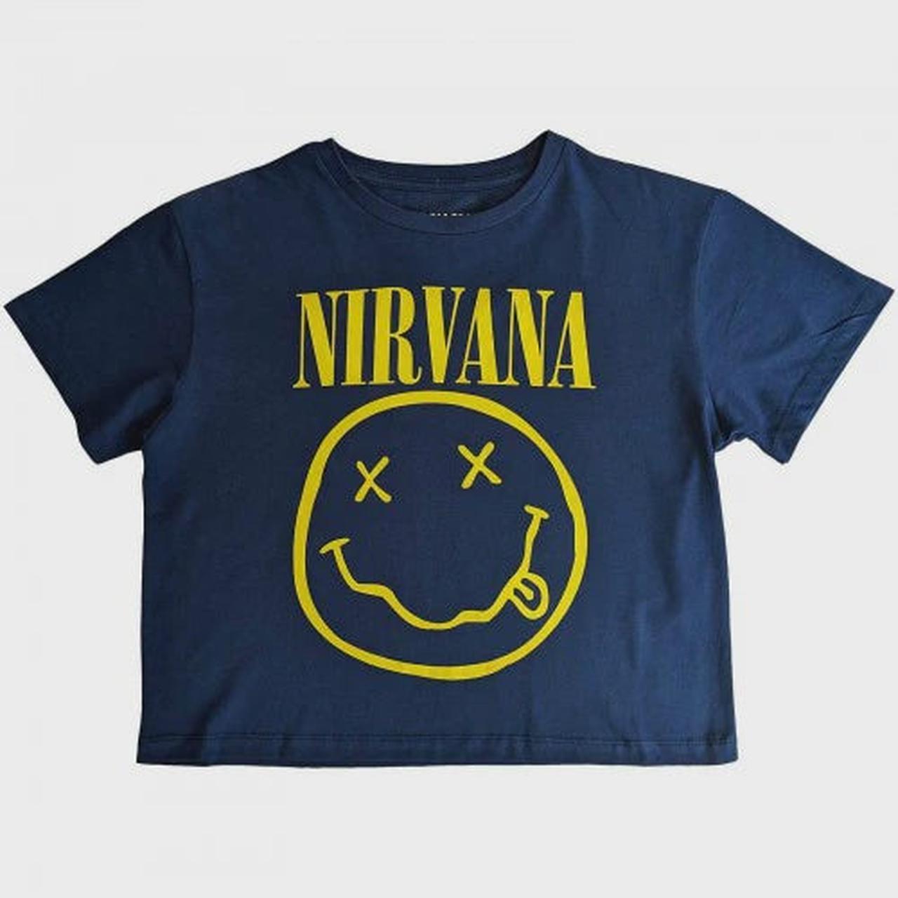 Nirvana - Sniffin Smiley Crop Top T-shirt
