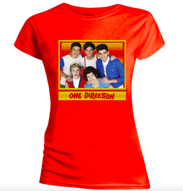 One Direction - Red Group Pic Women's T-shirt