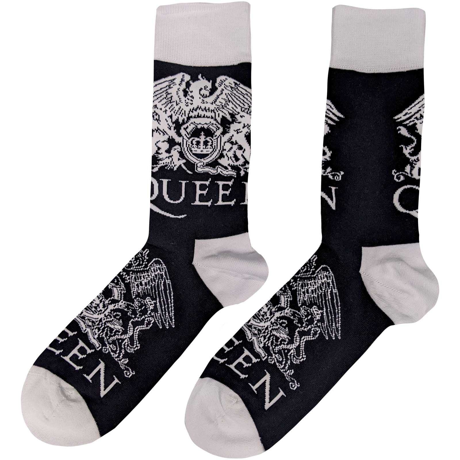 Queen - White Crests Socks