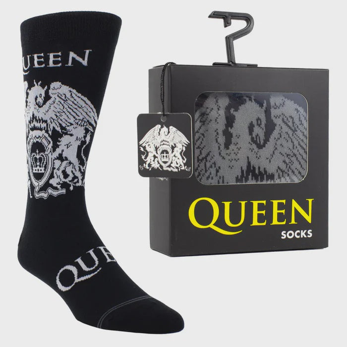 Queen - White Crests Socks Gift Box