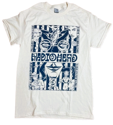 RadioHead - Concert Poster White T-shirt