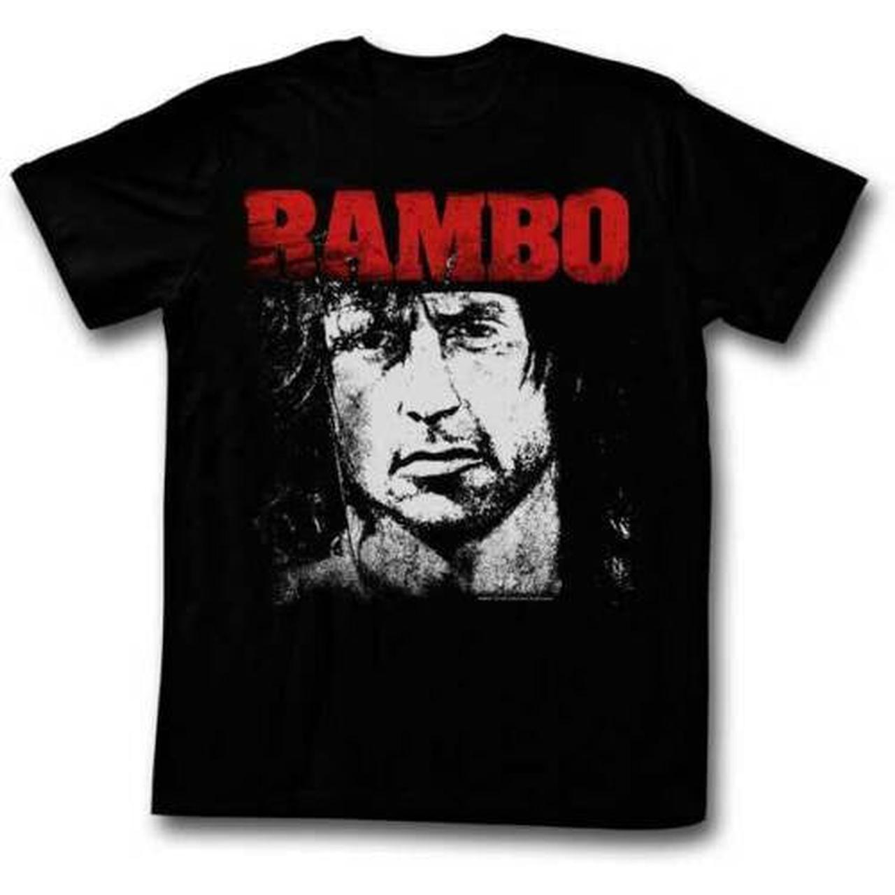 Angery Rambo Rambo - First Blood Angry Face Drawing T-shirt