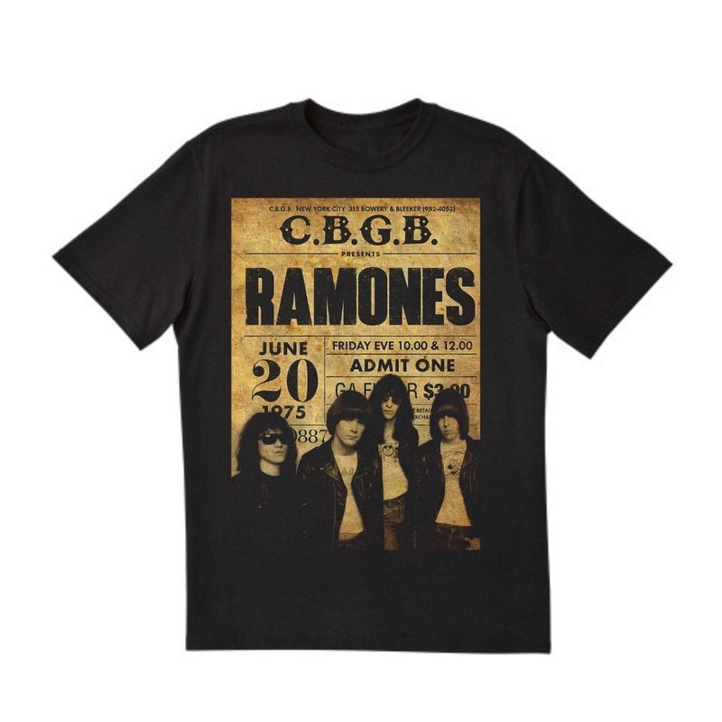 Ramones - CBGB Ticket 1975 T-shirt