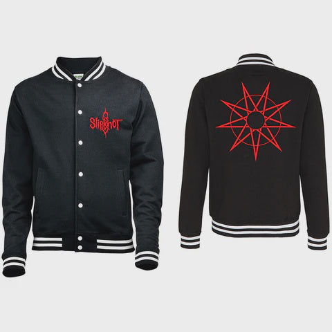 Slipknot - 9 Point Star Black Varsity Jacket