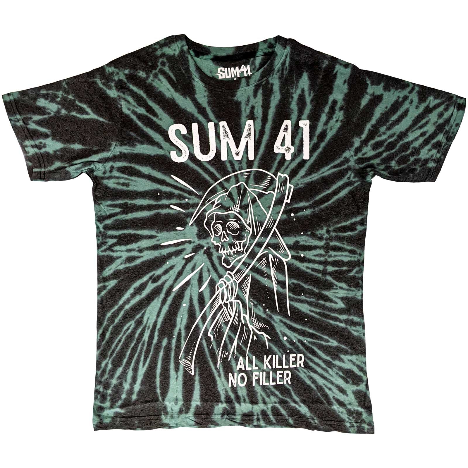 Sum 41 - Reaper Tie Dye Green T-shirt