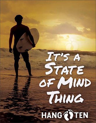 Surfing Hang Ten - It's a State of Mind Thing Billboard