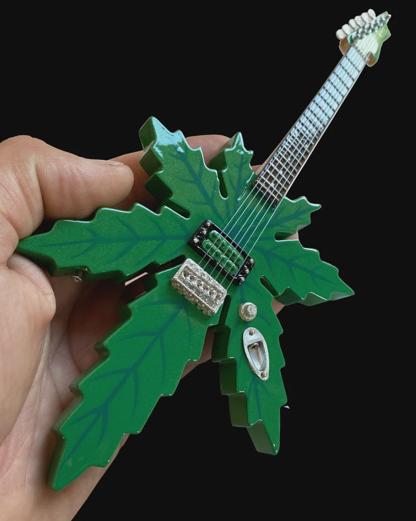 Sweet Leaf - Mary Jane Marijuana Shape Miniature Guitars