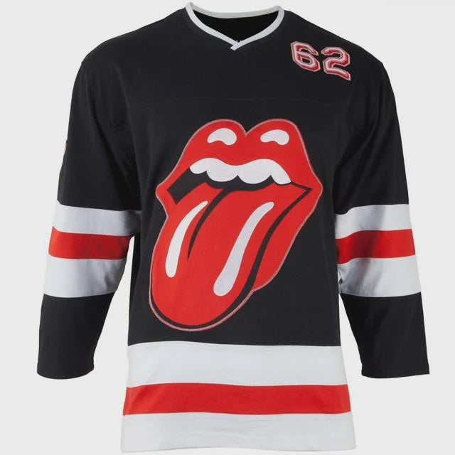 The Rolling Stones - Red Lips Hockey Jersey