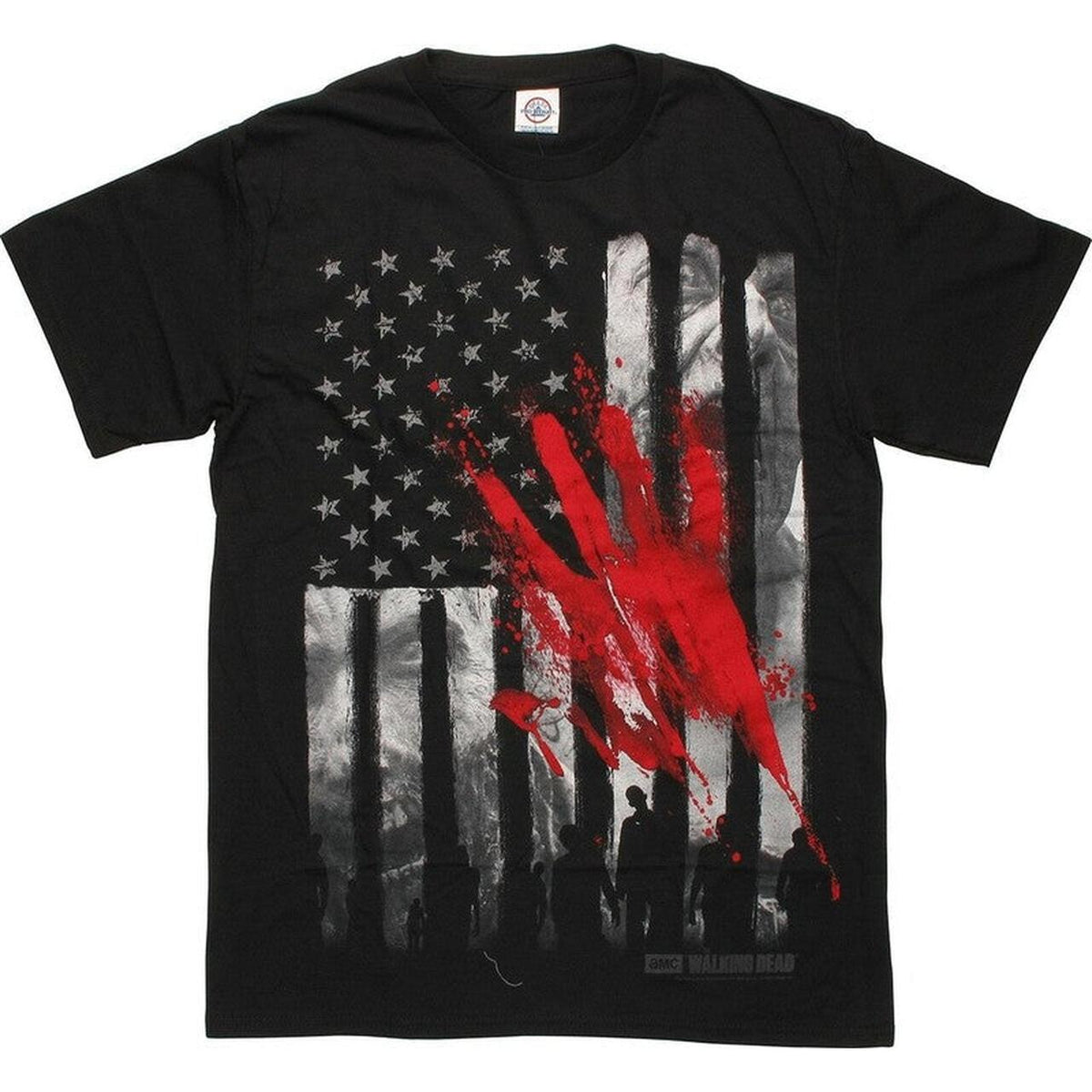 The Walking Dead - Flag With Hand Print T-shirt