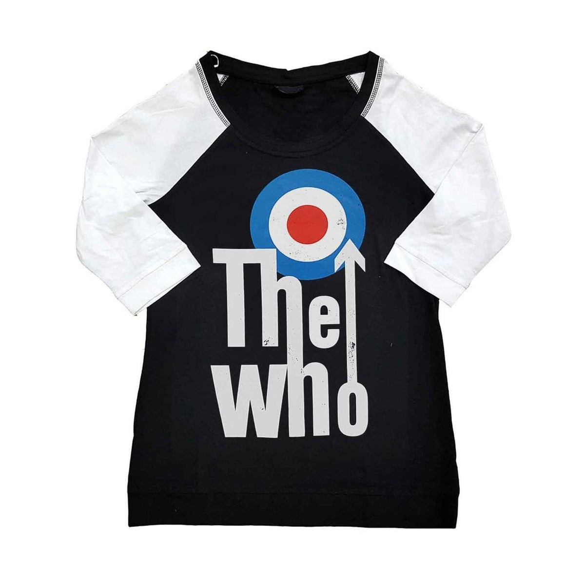 The Who - Elevated Target Raglan 3/4 Sleeve T-shirt