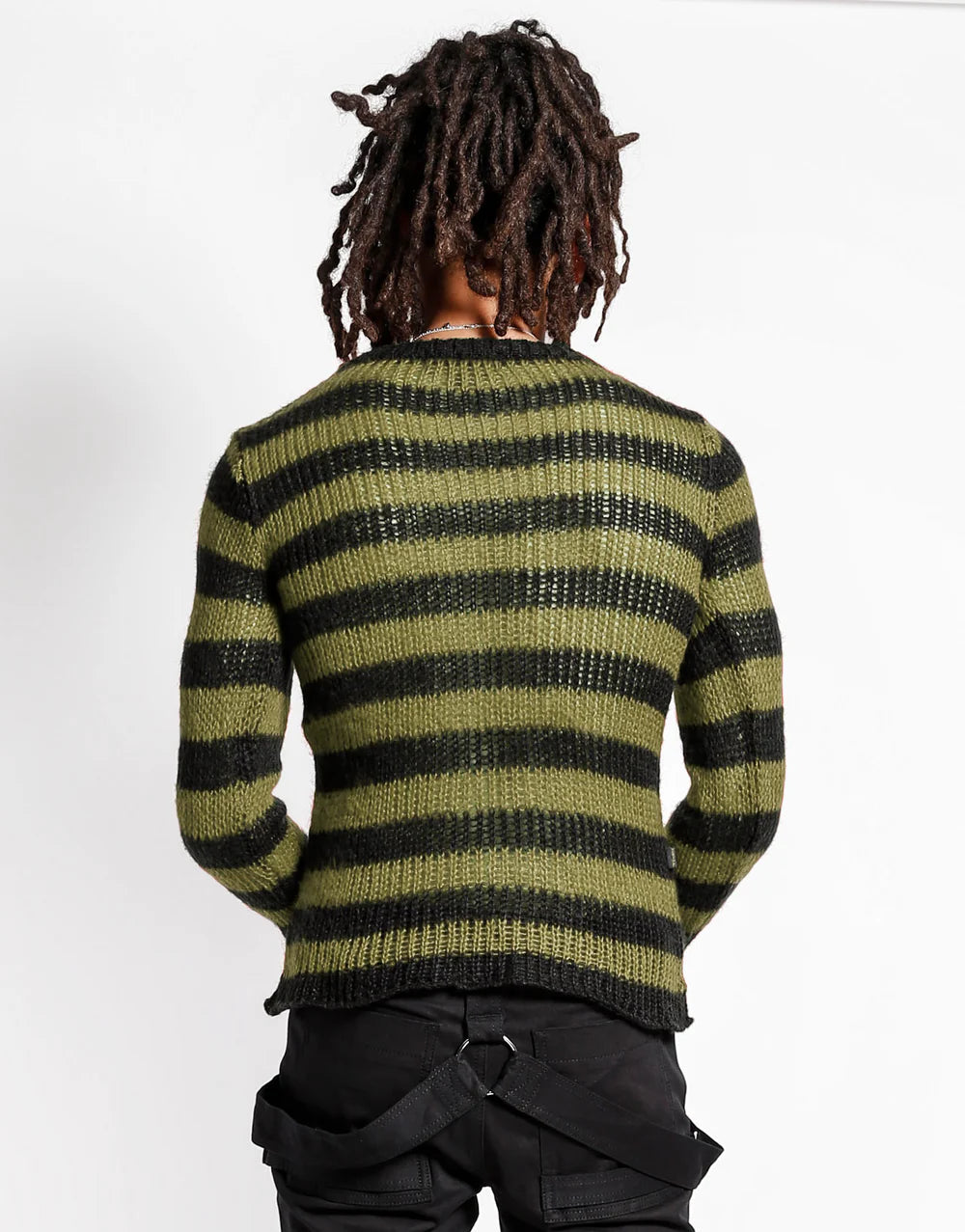 Tripp NYC - Rag Stripe Army Green Sweater