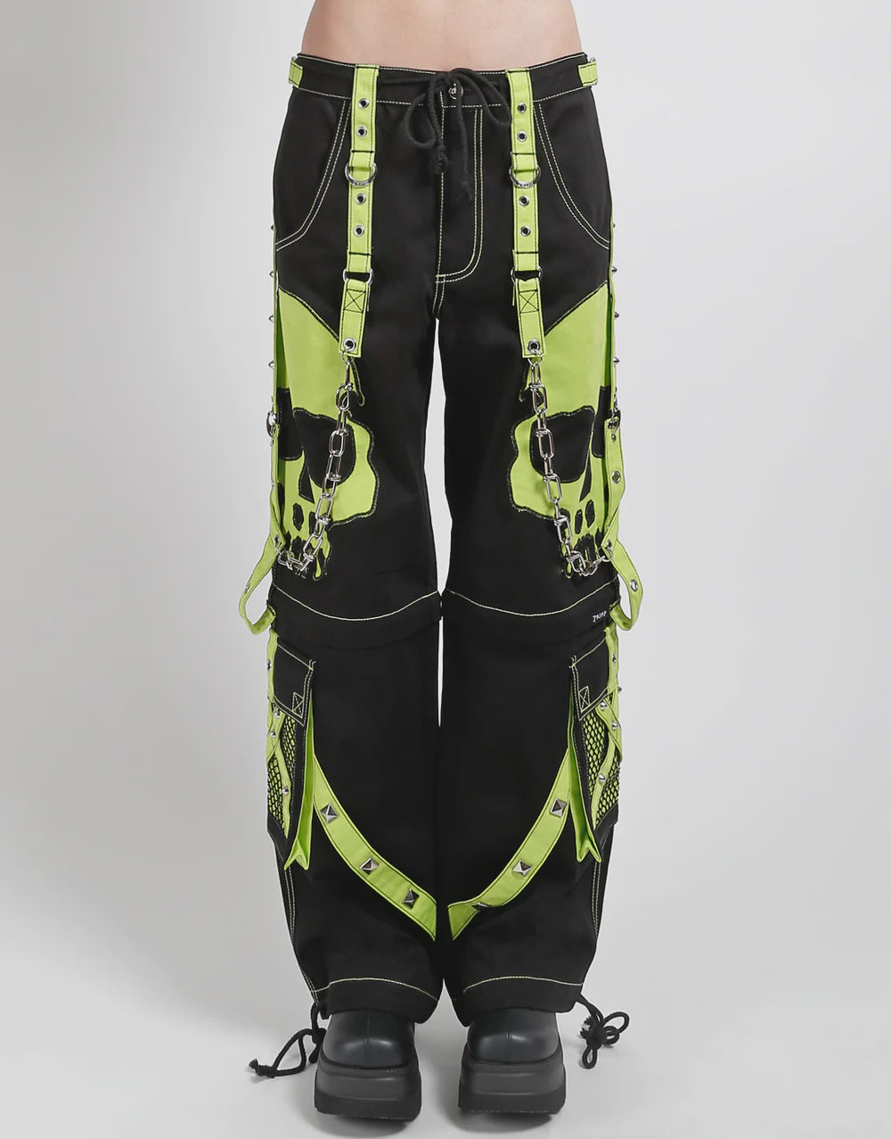 Tripp NYC - Scare Dark Street Lime Pants