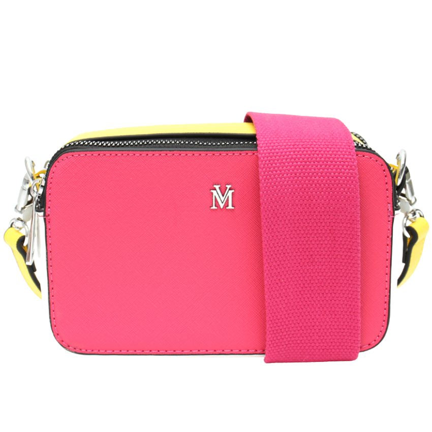 Vera May - Barnett Fushia Pink Vegan Crossbody Handbag