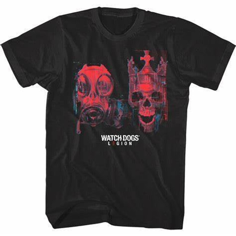 Watch Dogs - Gas Mask Skull T-shirt