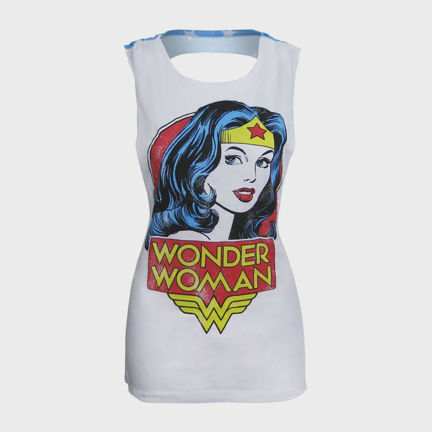 Wonder Woman - Comic Open Back Tank Top
